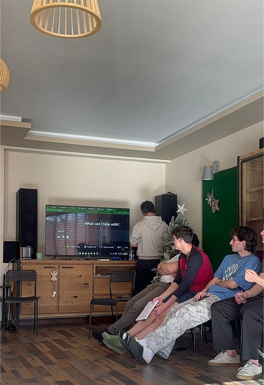 Participants watching a presentation